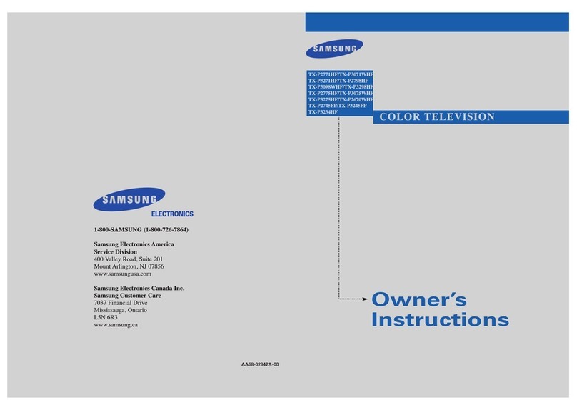 Samsung TX-P2670WHF User manual