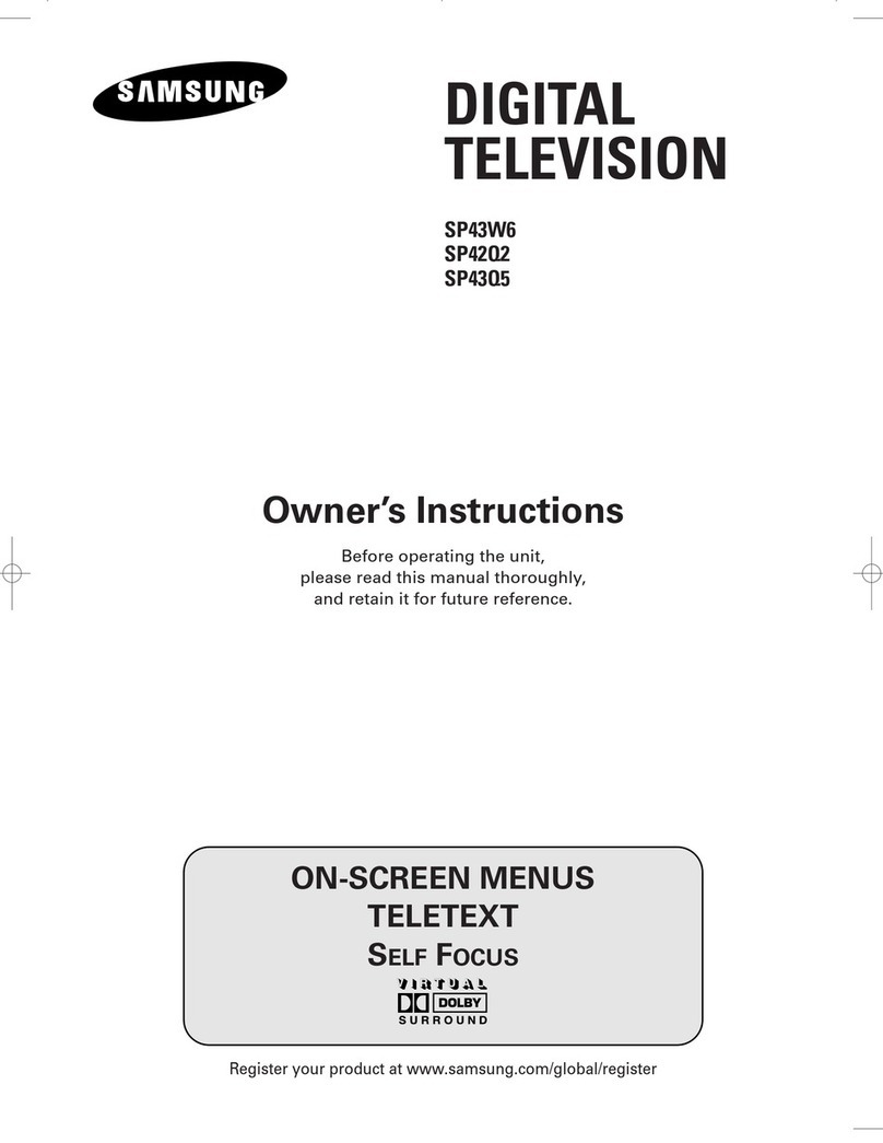 Samsung SP43Q5 Owner's instructions