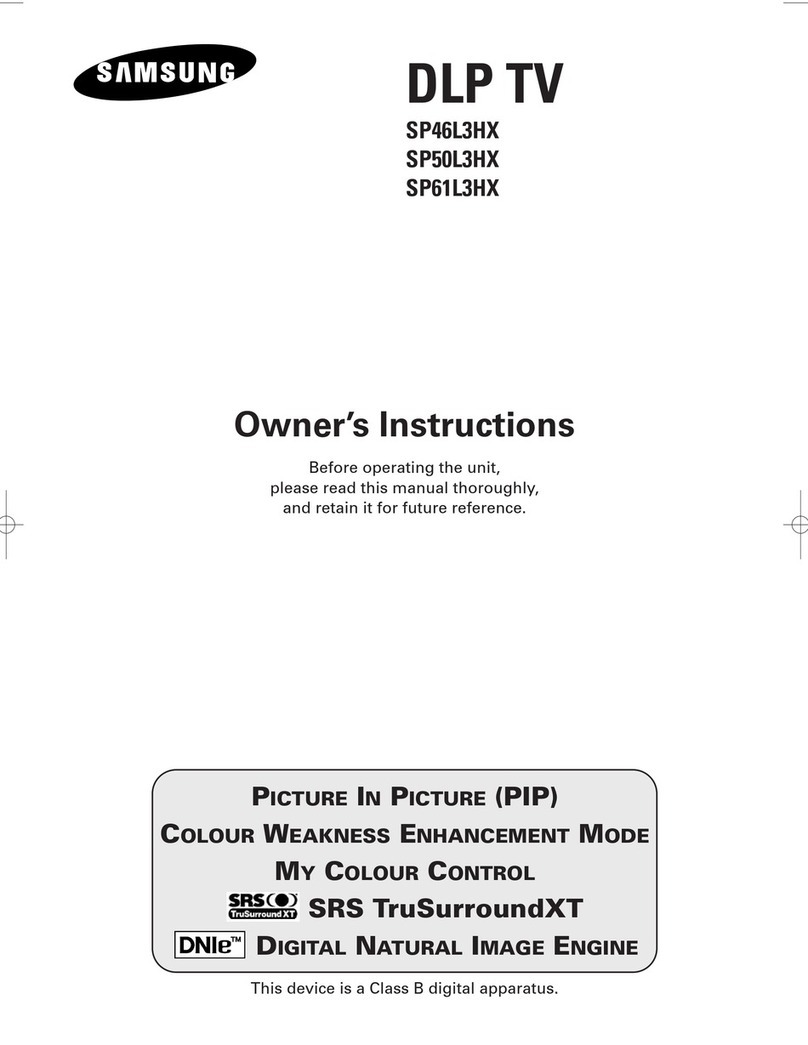 Samsung SP-46L3HX User manual