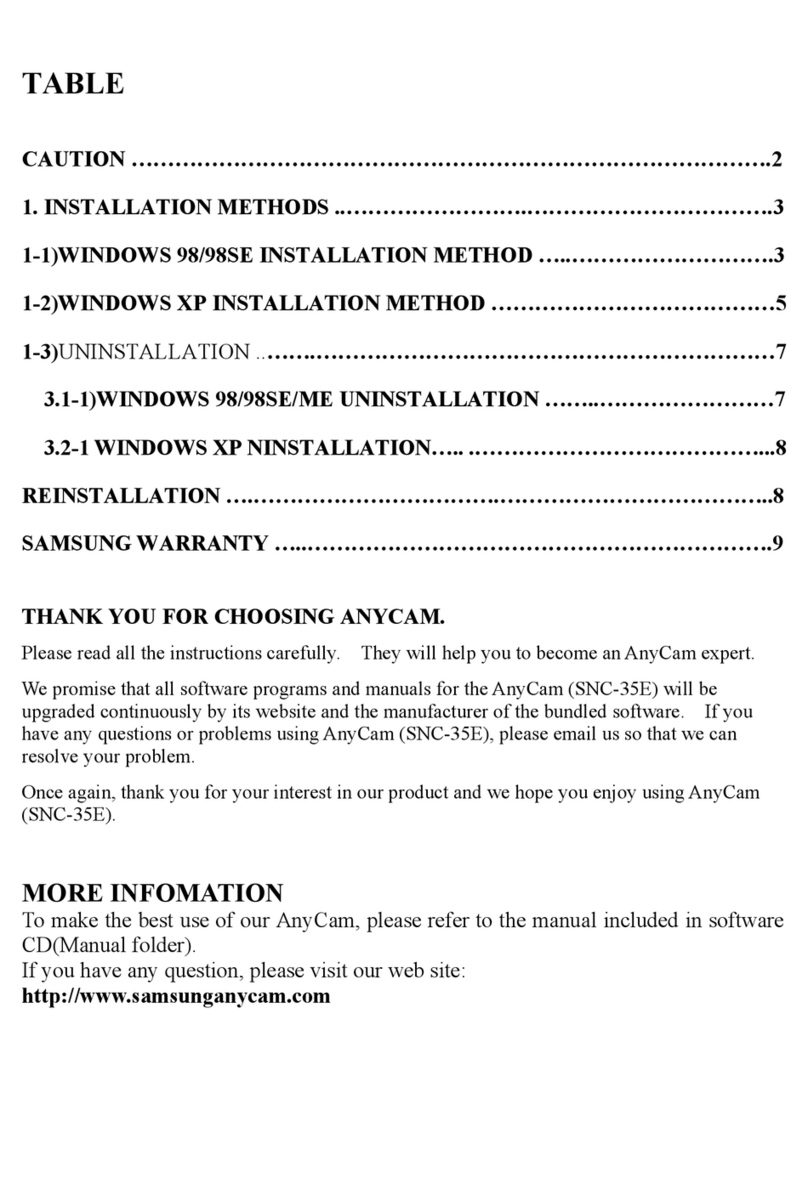 Samsung ANYCAM SNC-35E user manual
