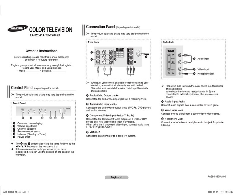Samsung TX-T2041X User manual