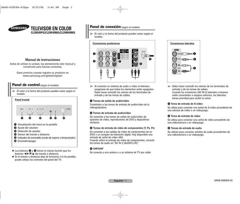 Samsung CL29K40MQ Setup guide