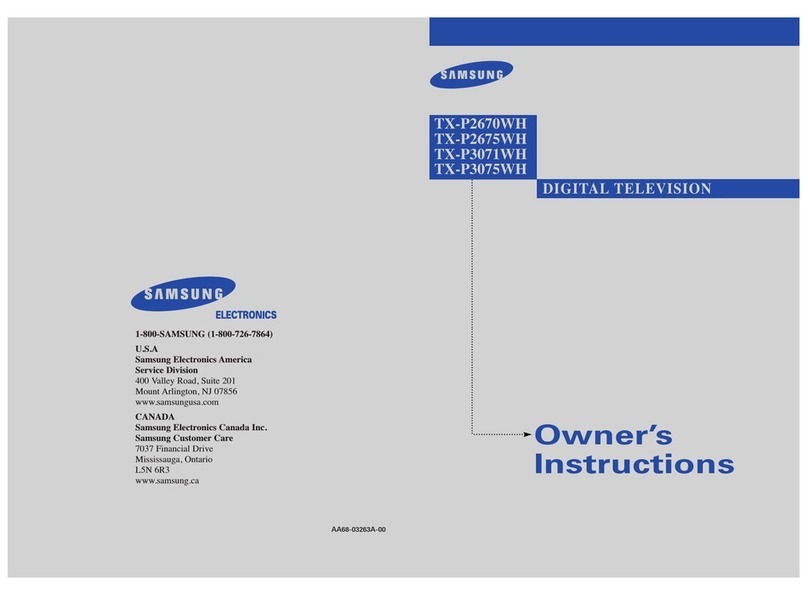 Samsung Premier TX P3071WH User manual Samsung Premier TX P3071WH User manual