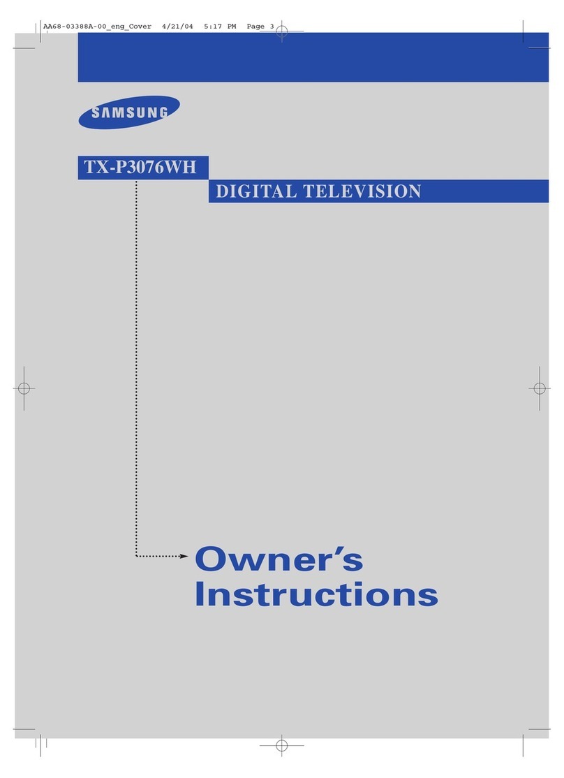 Samsung TX-P3076WH User manual