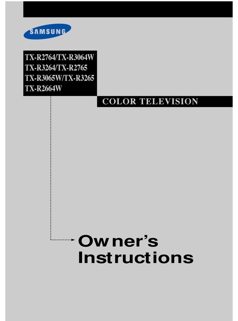 Samsung DynaFlat TX R2765 User manual
