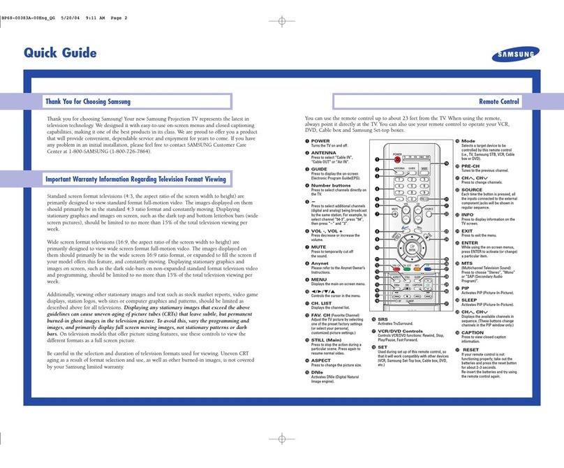 Samsung HC-P5256W user manual