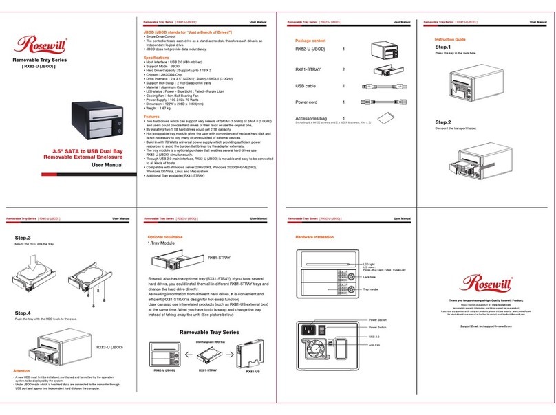 Rosewill RX82-U(JBOD) User manual Rosewill RX82-U(JBOD) User manual
