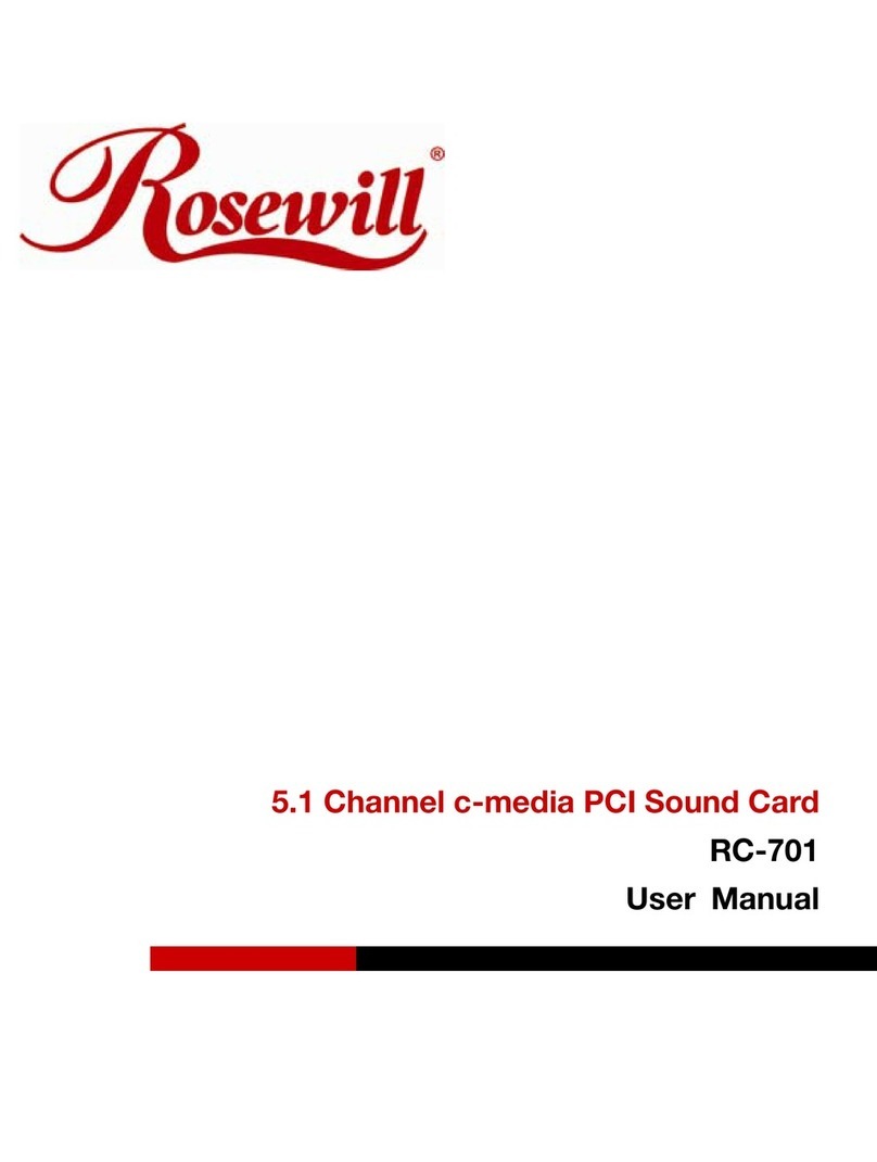 Rosewill RC-701 user manual