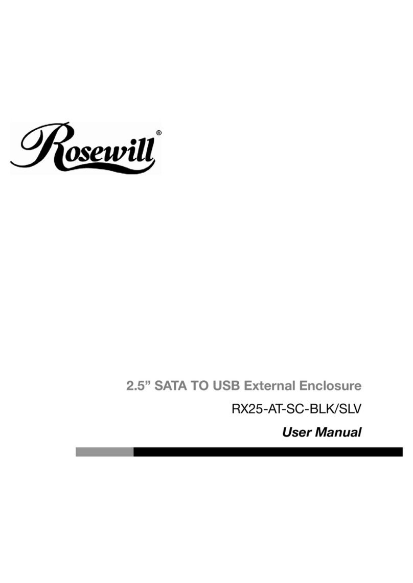 Rosewill RX25-AT-SC-BLK/SLV user manual