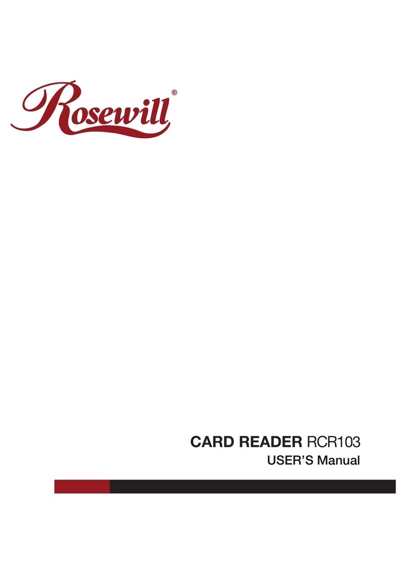 Rosewill Card Reader RCR103 User manual