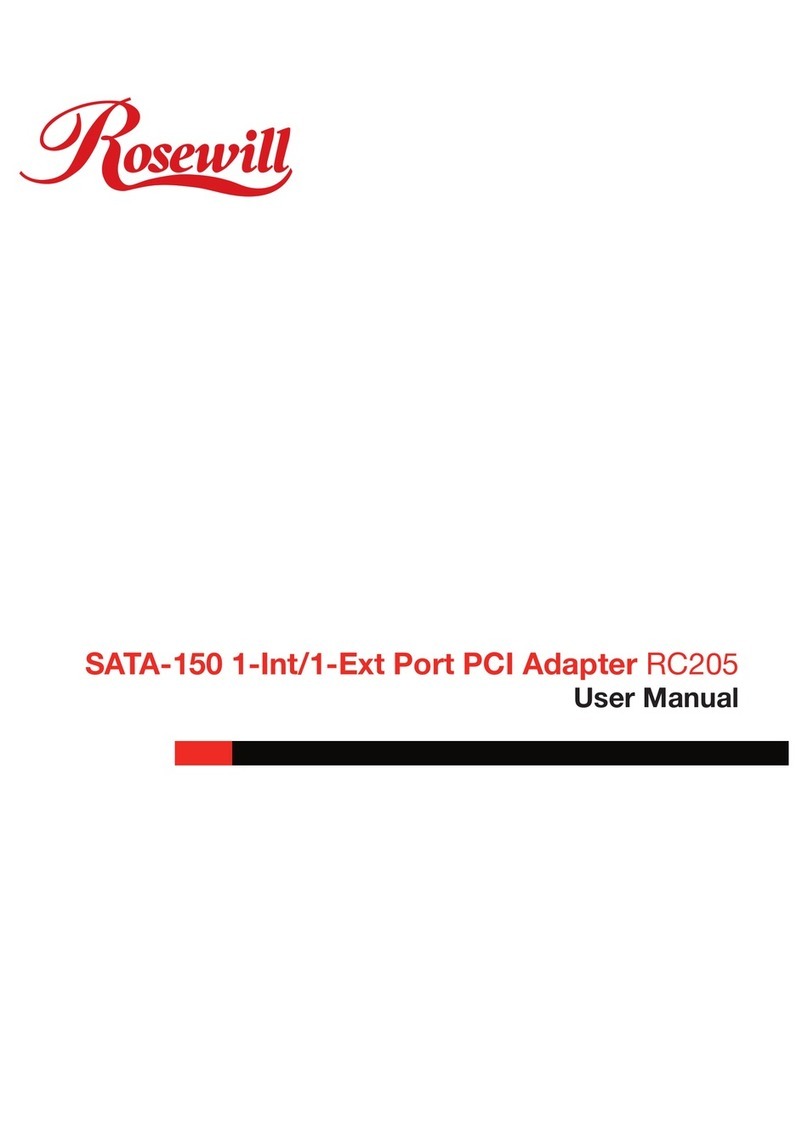 Rosewill RC205 User manual