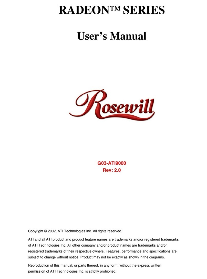 Rosewill RADEON G03-ATI9000 user manual