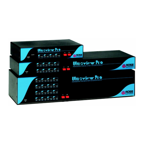 Rose electronics Ultraview Pro KVM SWITCH WITH ON-SCREEN... Installation and operation manual