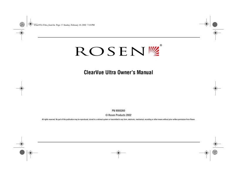 Rosen ClearVue Ultra User manual