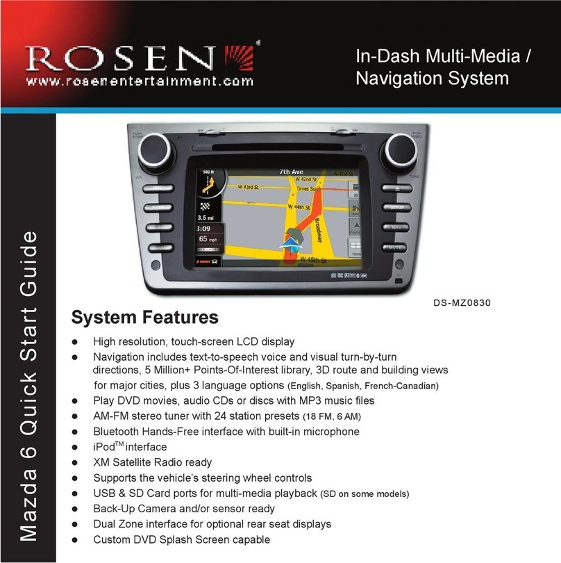 Rosen DS-MZ0830 quick start guide
