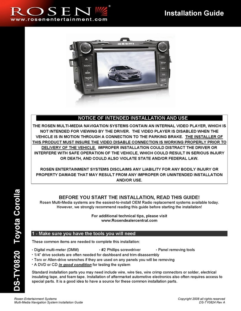Rosen DS-TY0820 installation guide