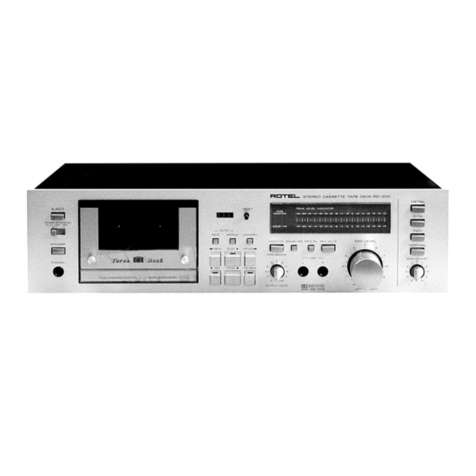 Rotel RD-1010 owner's manual