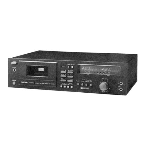 Rotel RD-1000M owner's manual