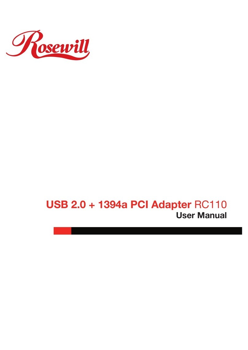 Rosewill RC-110 User manual Rosewill RC-110 User manual