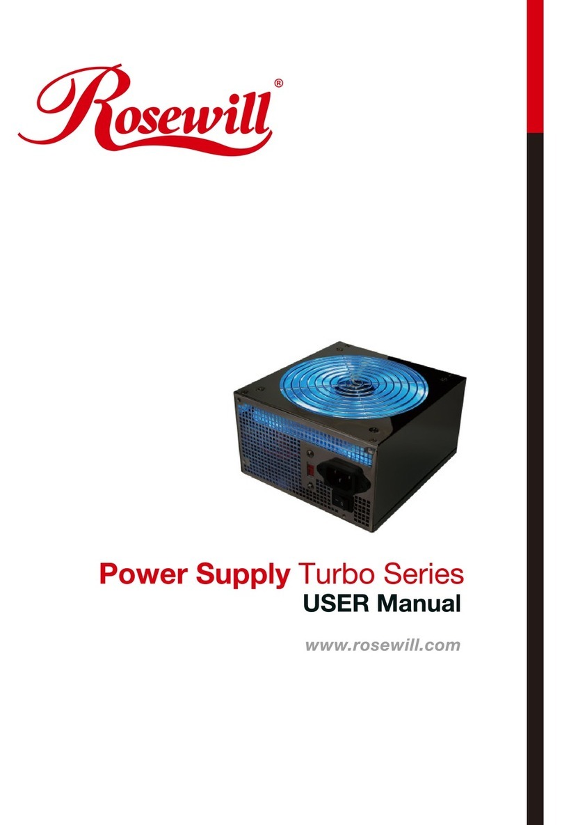 Rosewill Power Supply User manual Rosewill Power Supply User manual