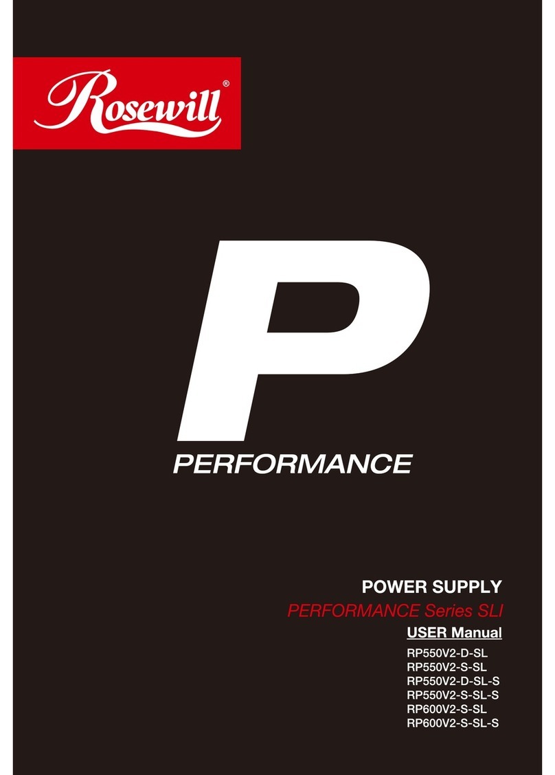 Rosewill Performance RP550V2-D-SL User manual