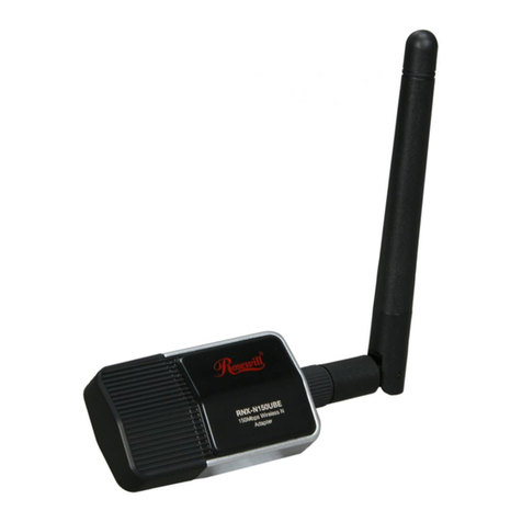 Rosewill WIRELESS N ADAPTER RNX-N150UBE User manual