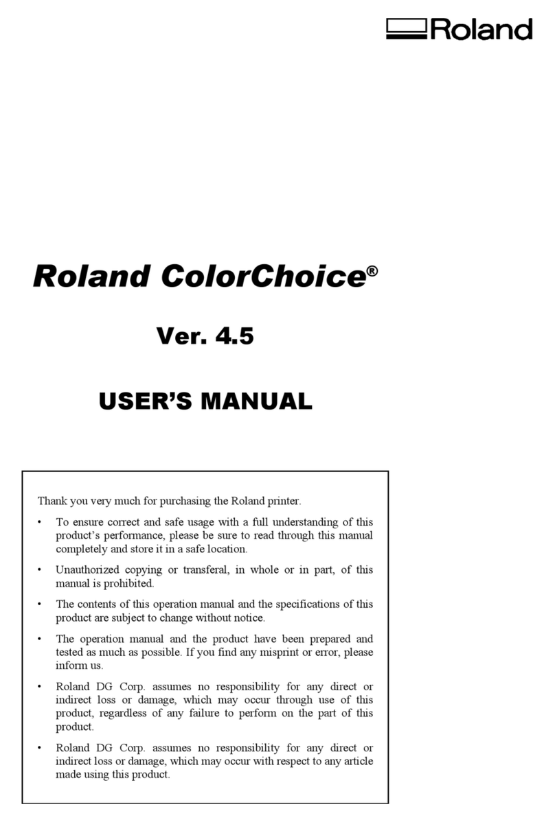 Roland Ver. 4.5 User manual Roland Ver. 4.5 User manual