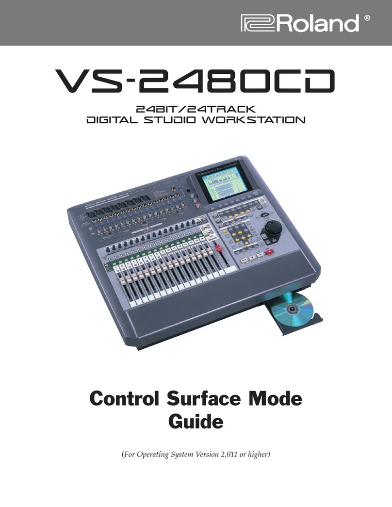 Roland VS-2480CD Use and maintenance manual