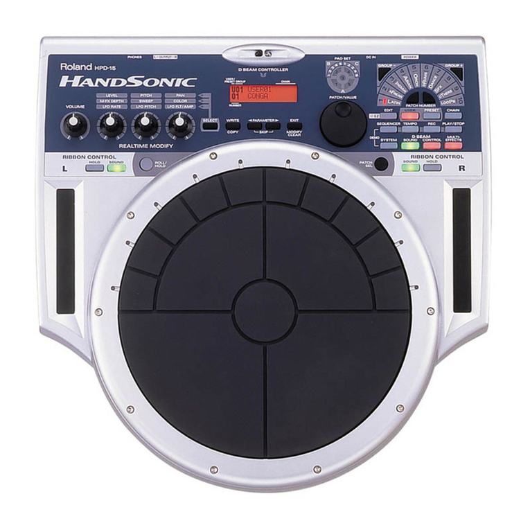 Roland HandSonic HPD-15 User manual Roland HandSonic HPD-15 User manual
