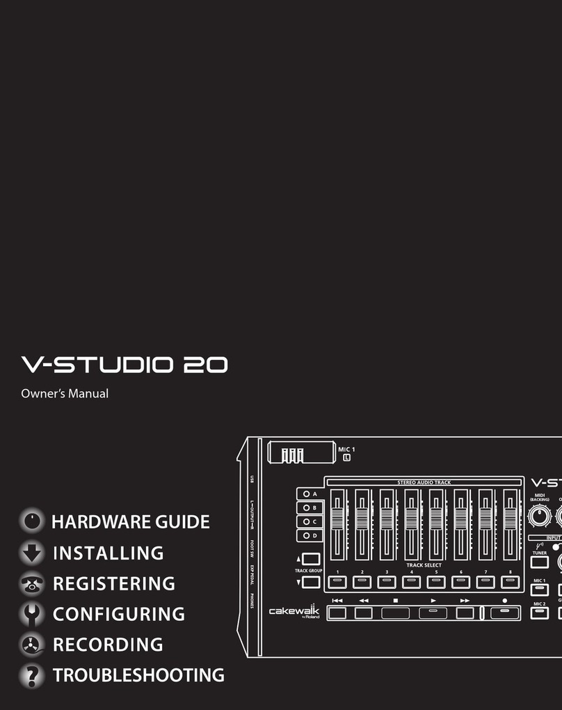 Roland V-Studio VS-20 User manual