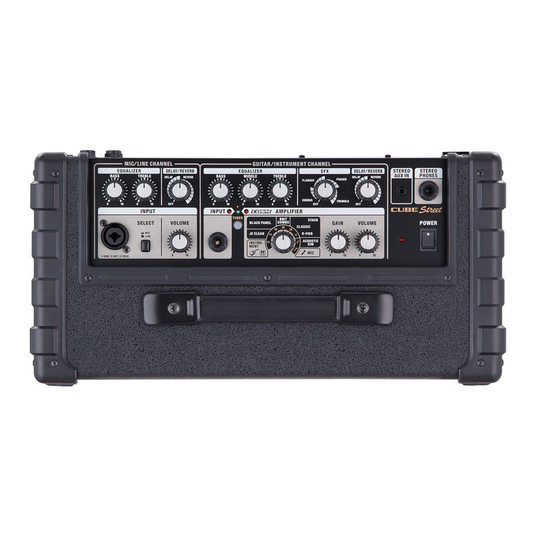 Roland CUBE STREET User manual Roland CUBE STREET User manual