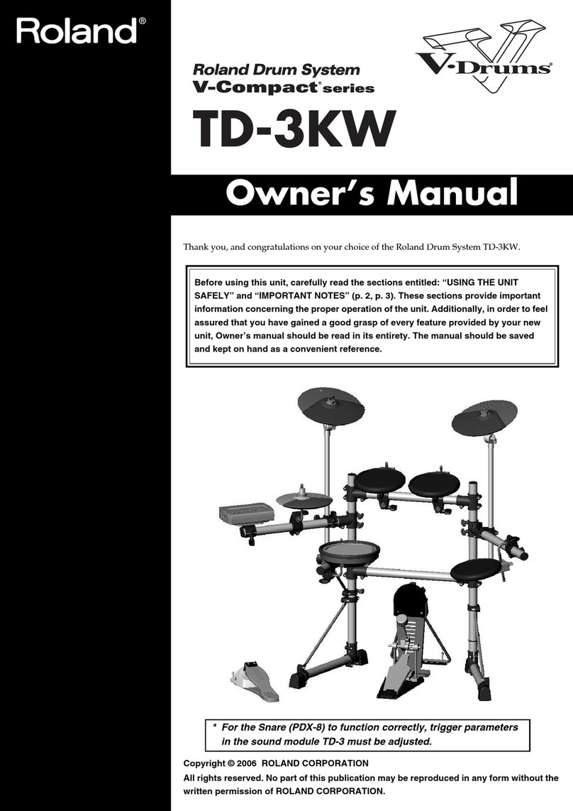 Roland V-Compact TD-3KW User manual