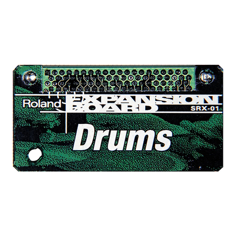 Roland SRX-01 User manual