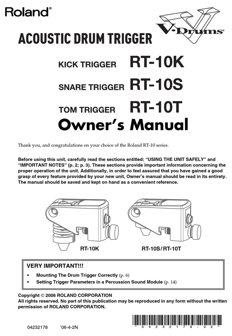 Roland RT-10K User manual