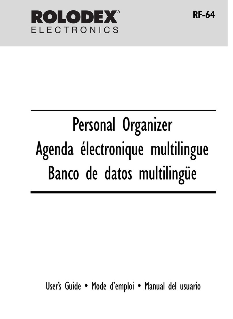 Rolodex RF-64 User manual