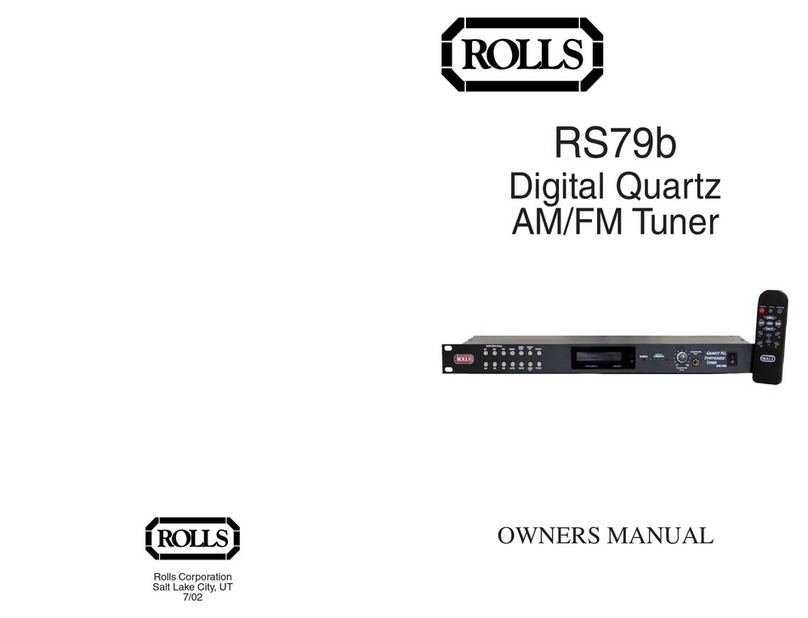 Rolls RS79b User manual