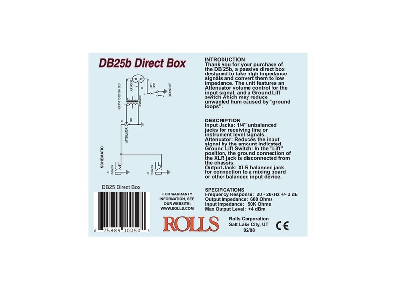 Rolls Direct Box DB 25b introduction