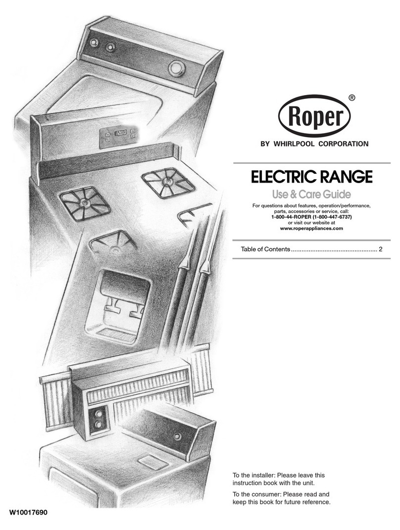 Roper W10017690 User manual