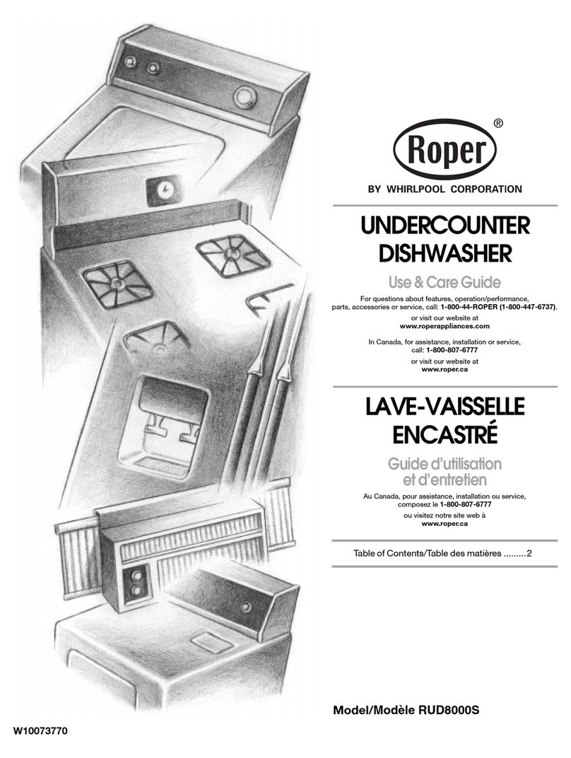 Roper RUD8000S Use & care guide