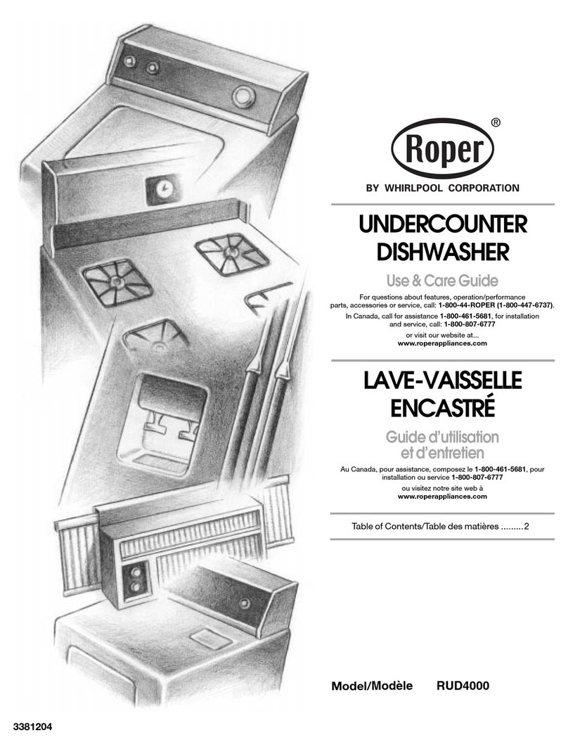 Roper rud4000 User manual