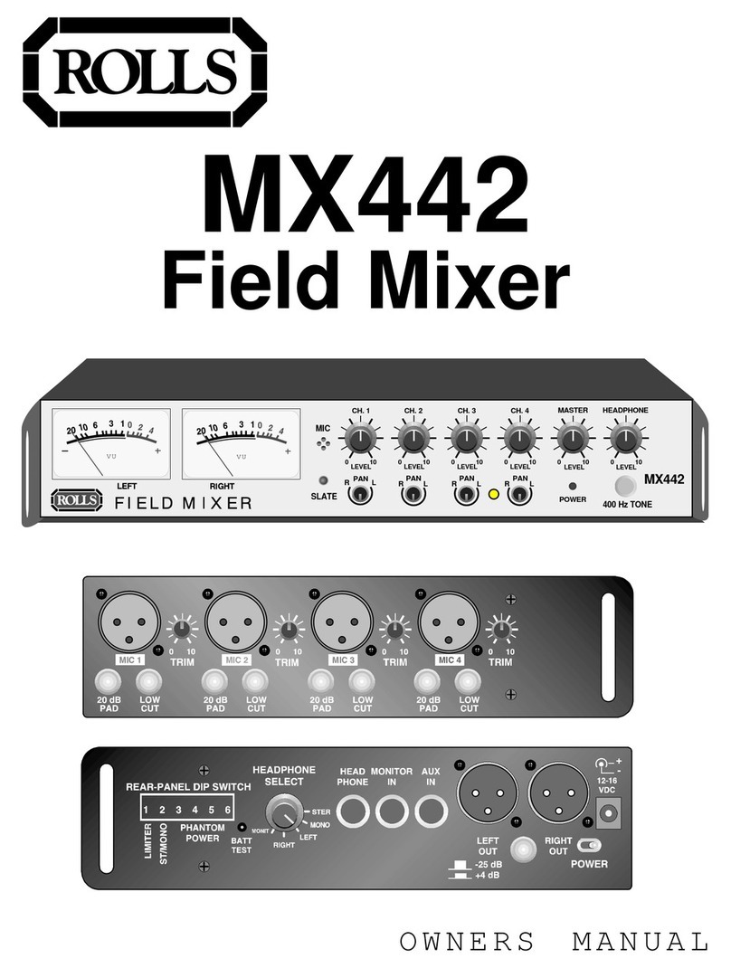 Rolls Field Mixer MX442 owner's manual