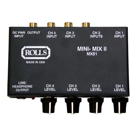 Rolls MX51 owner's manual