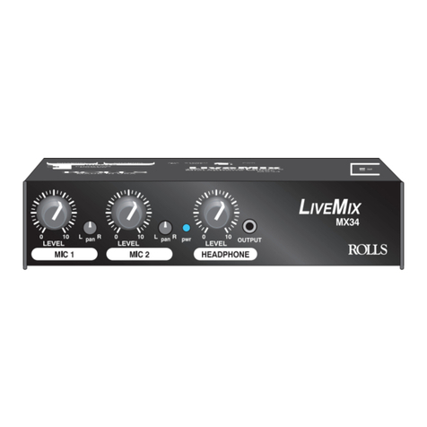 Rolls LiveMix MX34 User manual