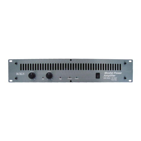 Rolls RA2100B User manual