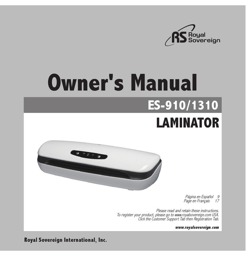 Royal Sovereign ES-1310 owner's manual