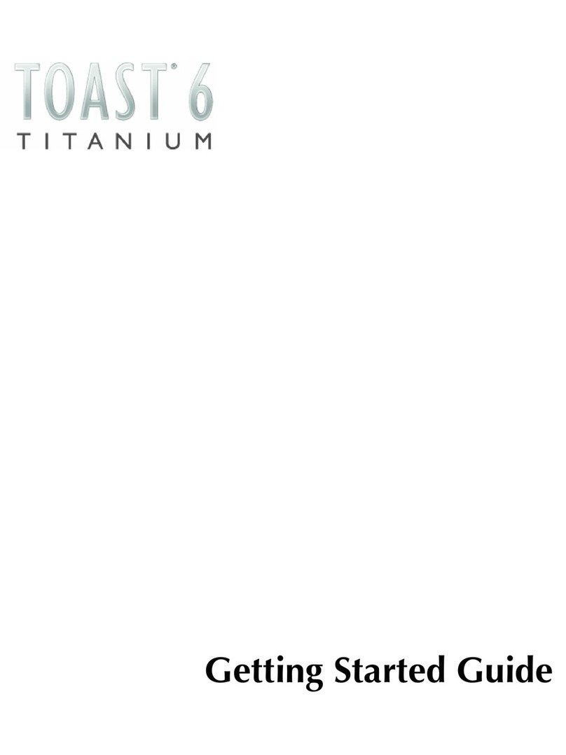 Roxio Toast 6 Titanium Getting started guide