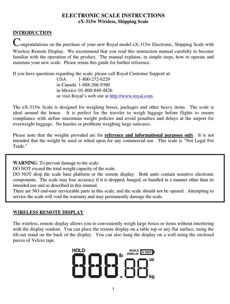 Royal eX-315w User manual