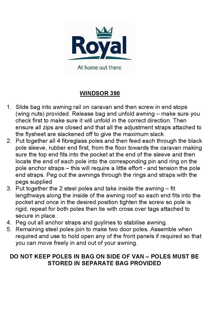 Royal WINDSOR 390 user manual
