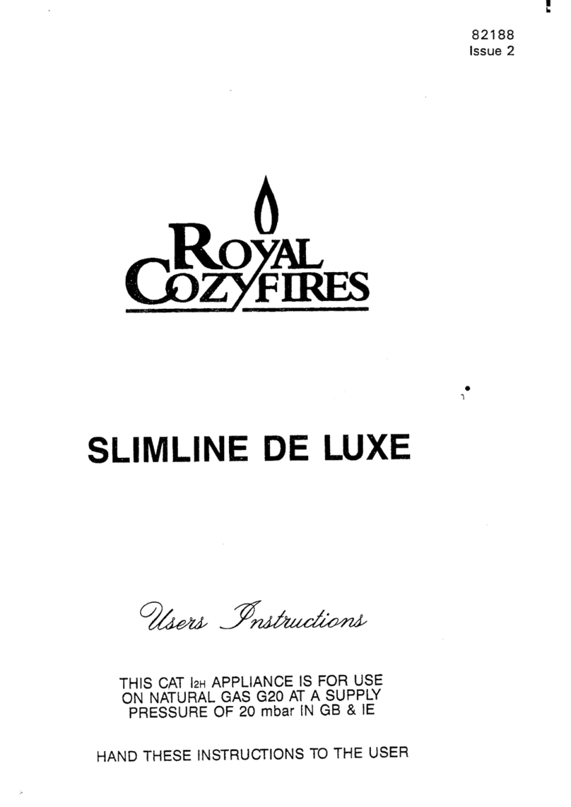 Royal Cozyfires U19035 Gas Fireplace User instructions Royal Cozyfires U19035 Gas Fireplace User instructions