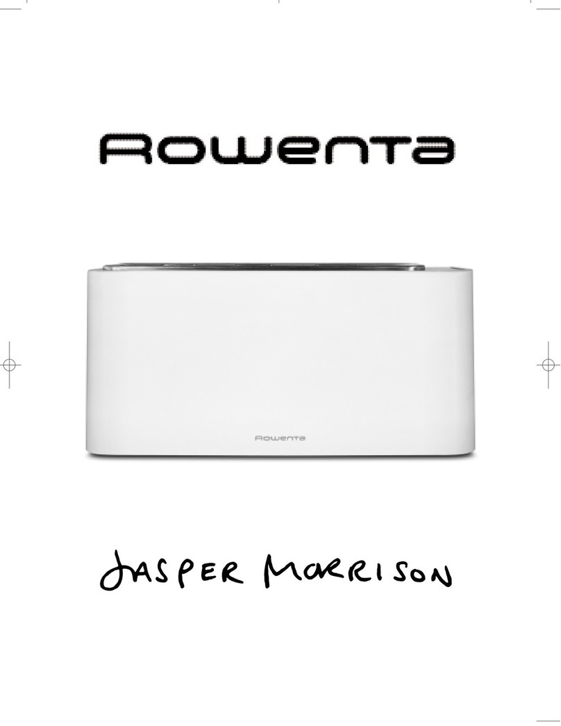 Rowenta Toaster user manual